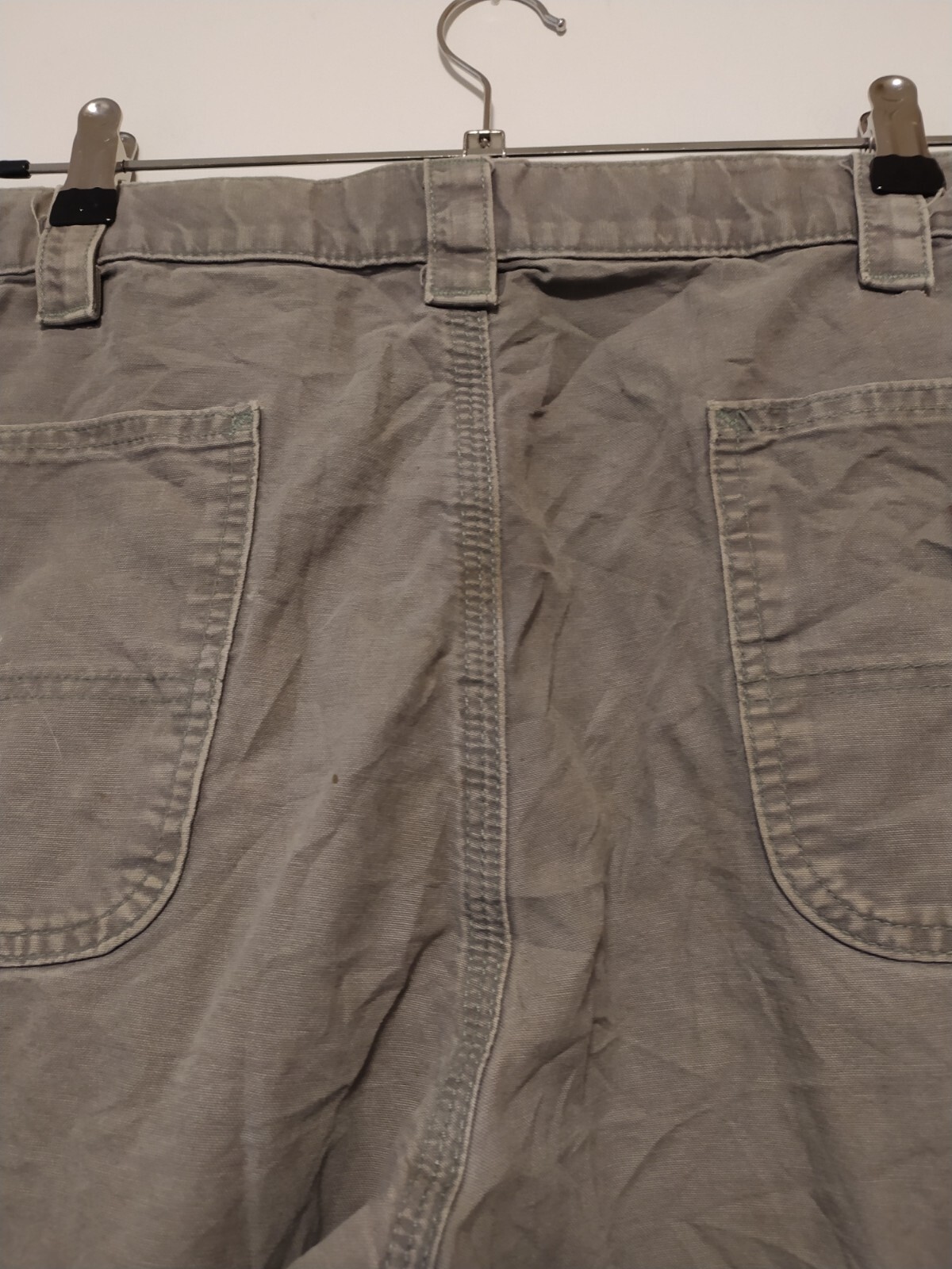 Carhartt Shorts Mens W40 Grey Cargo Utility Carpenter B147 FAT Paint Marks Work