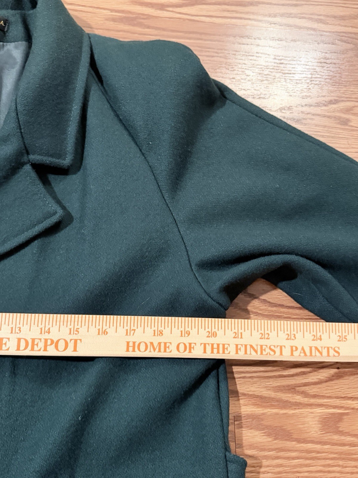 Vintage Alorna 100% wool Women’s Coat Teal green Long Double Breasted USA large