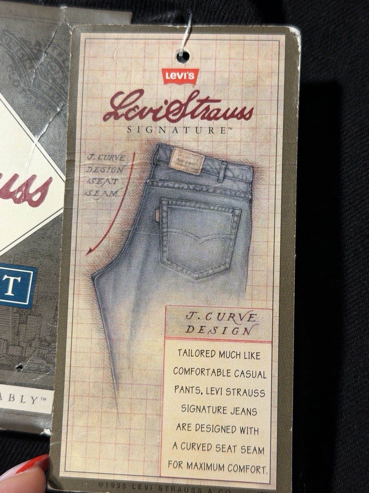 NWT Vintage 90s Levi’s Signature 540 Relaxed Fit Jeans Black 36X32 USA Made