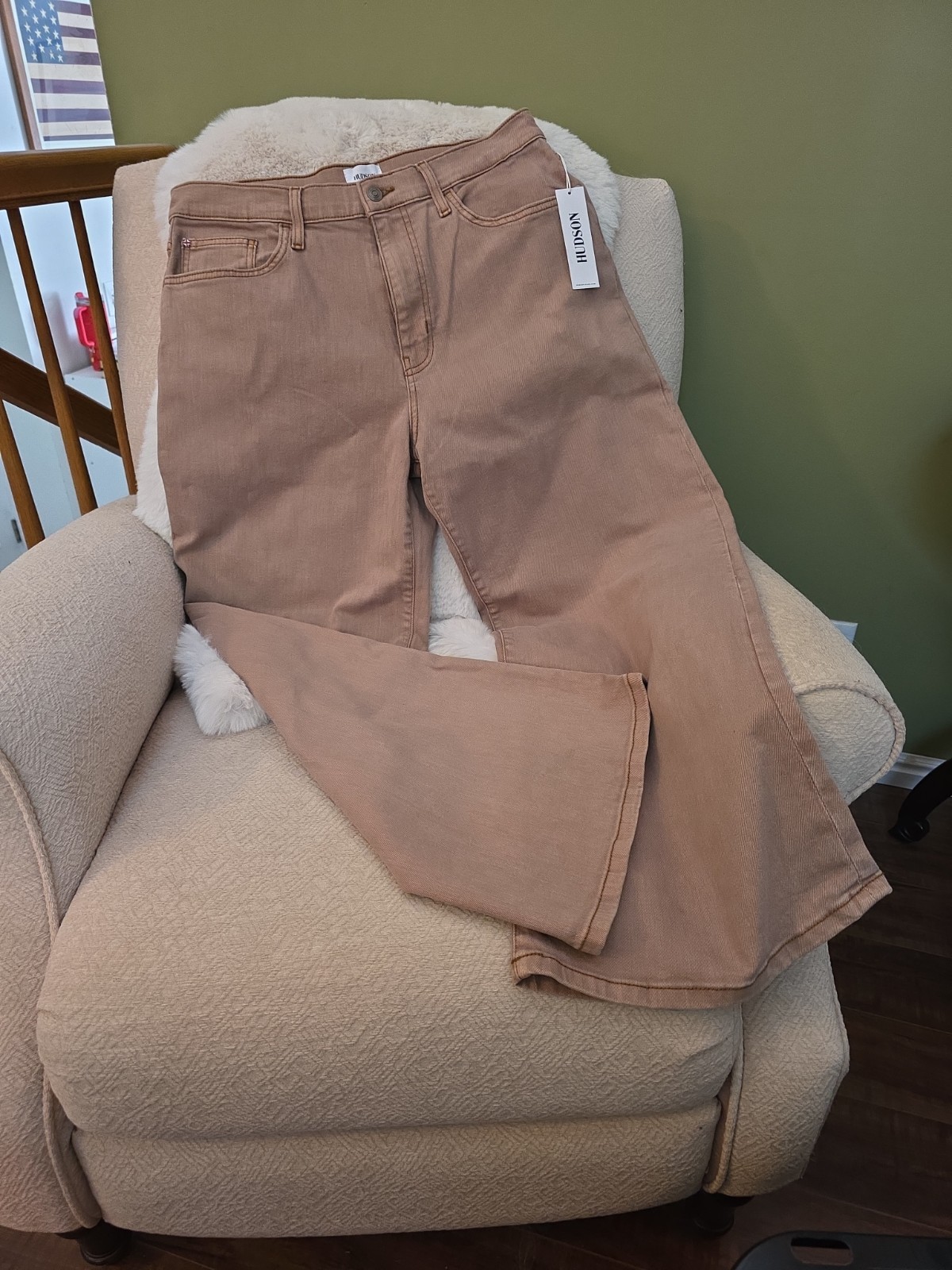 Women’s Brown Wide Leg Hudson Jeans Size 29 Waist