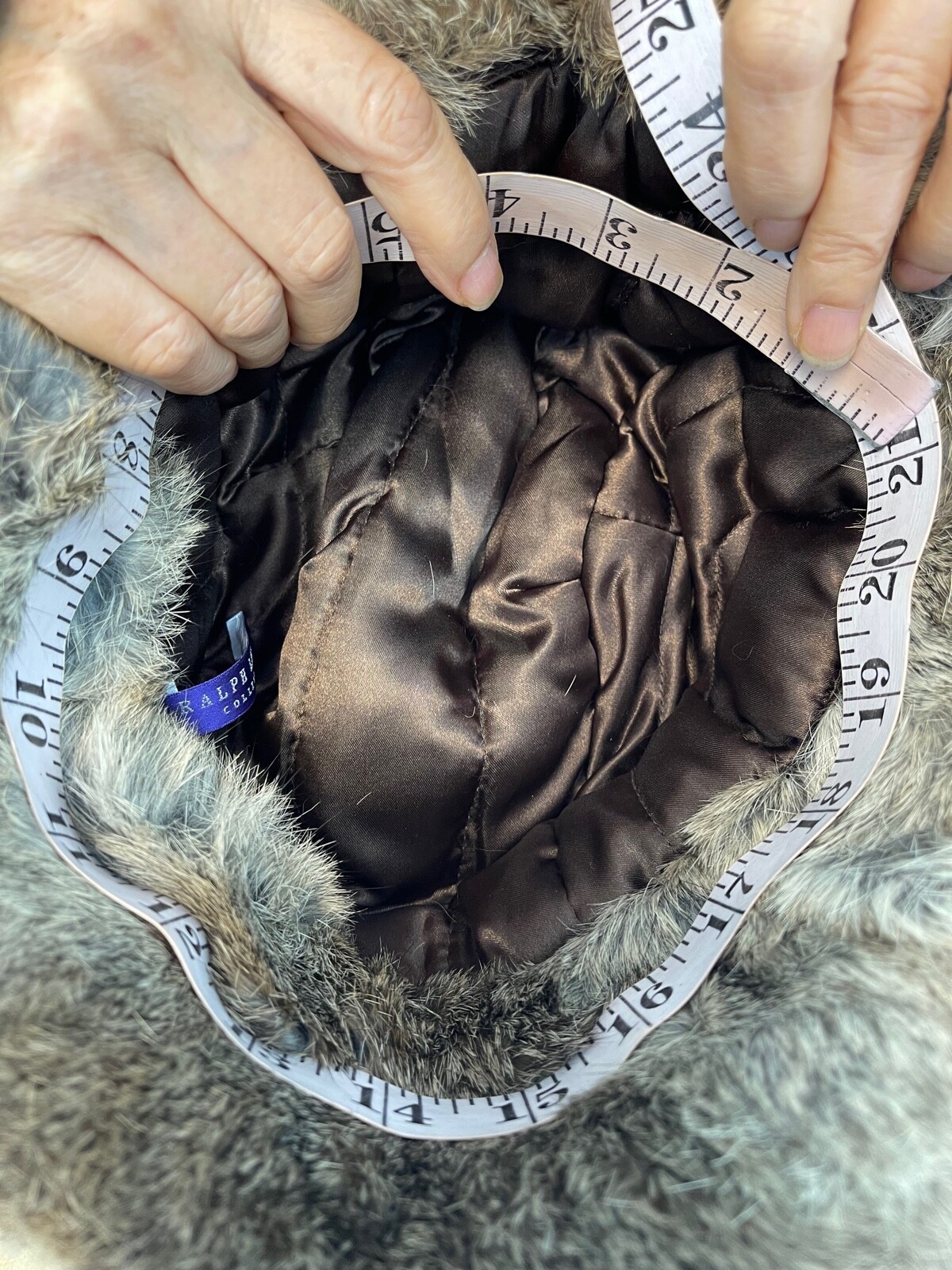 Ralph Lauren Purple Label Runway Rabbit Fur Hat Trapper One Size NWOT