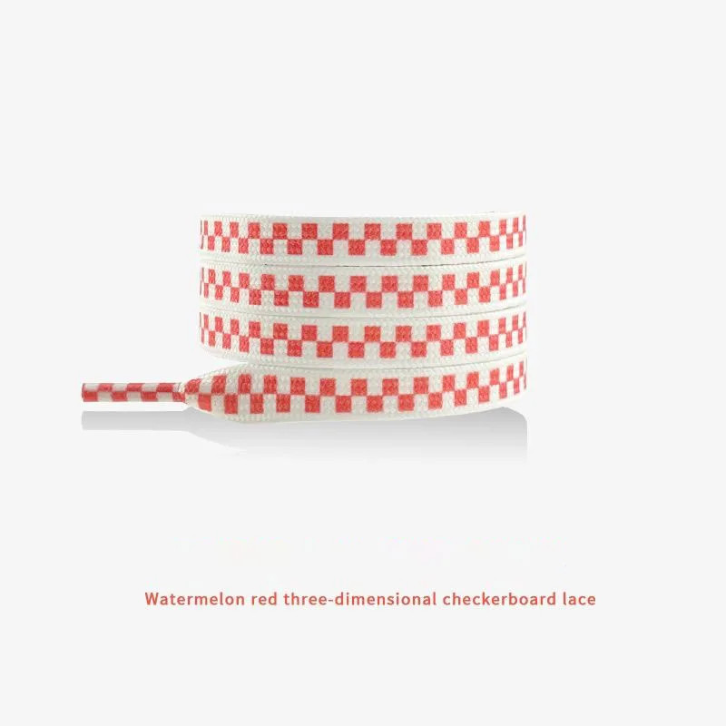 Classic Flat Checkerboard Shoelaces for Sneakers AF1 Wave Shoelace Sports Casual
