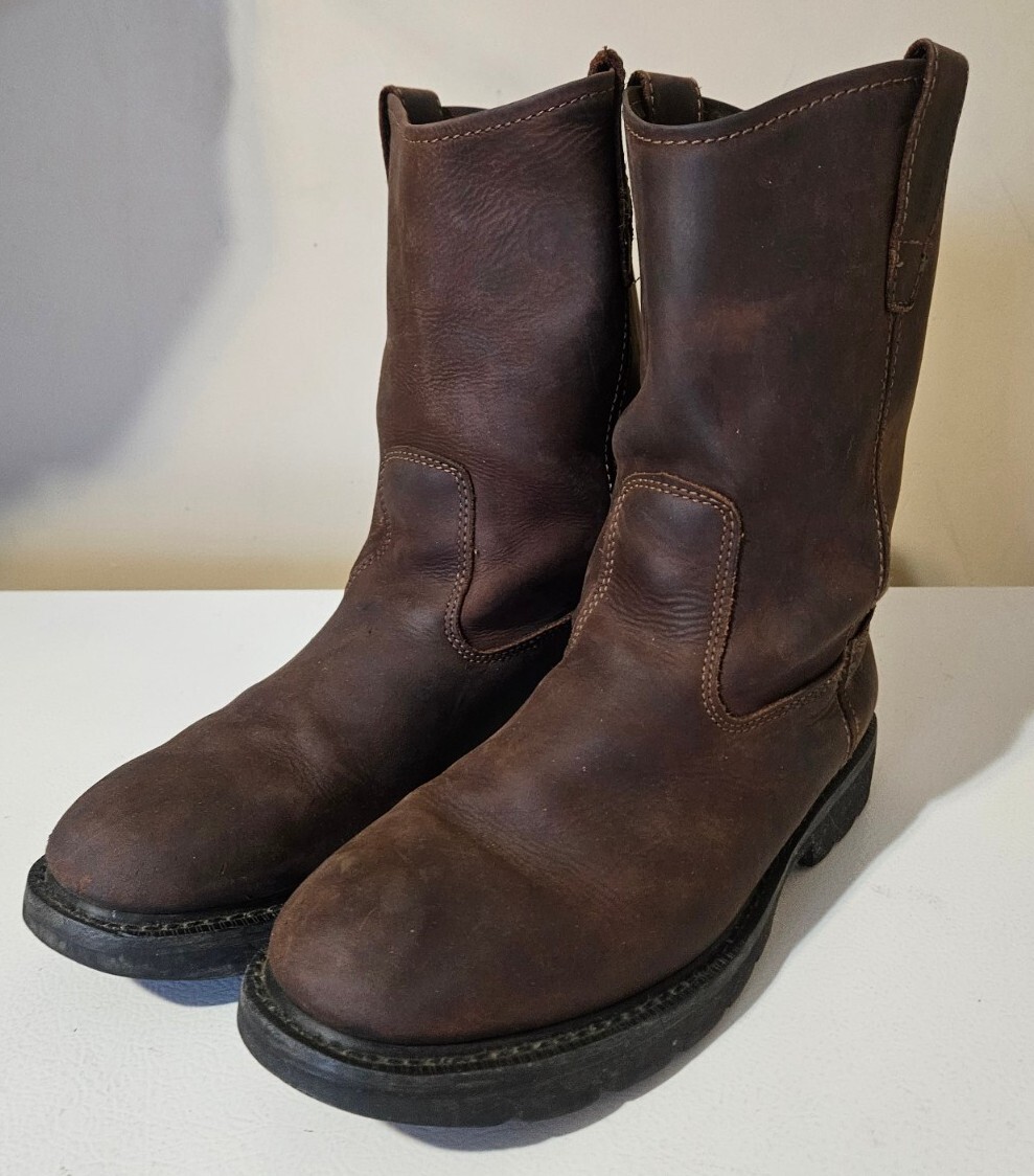 Wolverine Men’s W04727 Wolverine Brown Work Boot Slip Oil Resistant Sz 12 W Nice