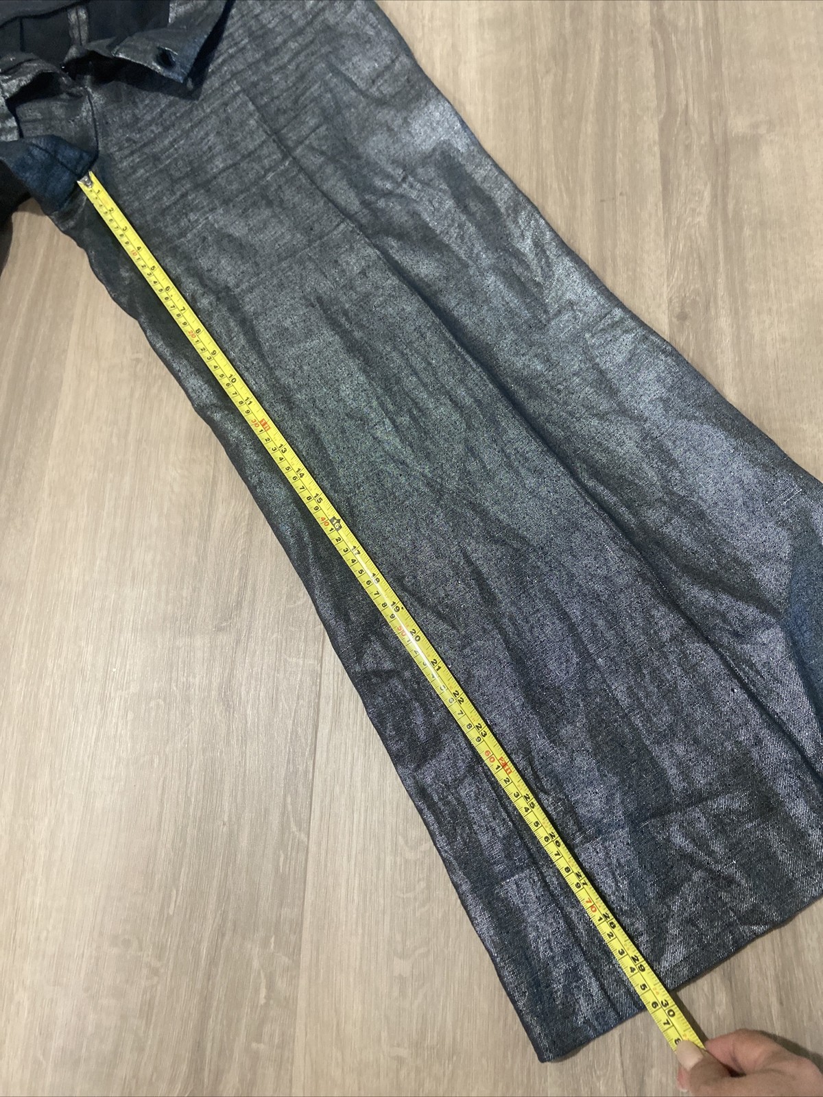 TOKYO COLLECTION 100% Linen Shimmery Wide Leg Pants