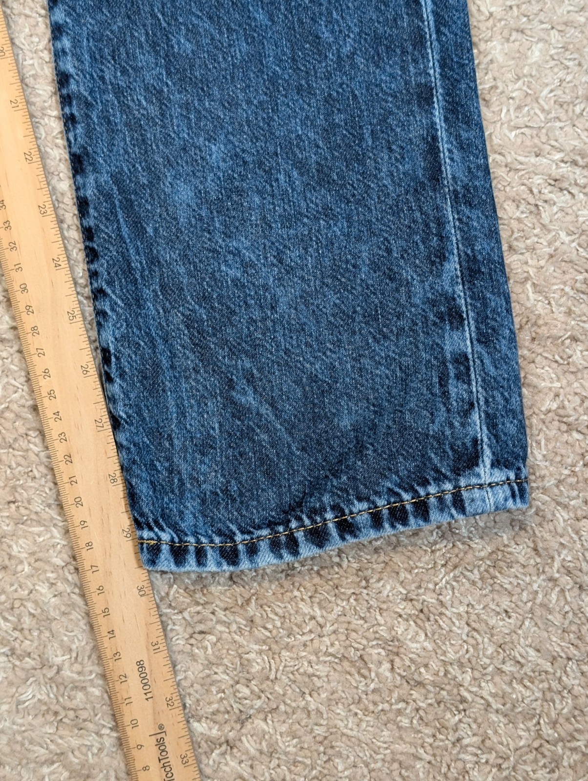 Polo Ralph Lauren Sullivan Medium Blue Acid Wash Men’s 36×30 Denim Jeans