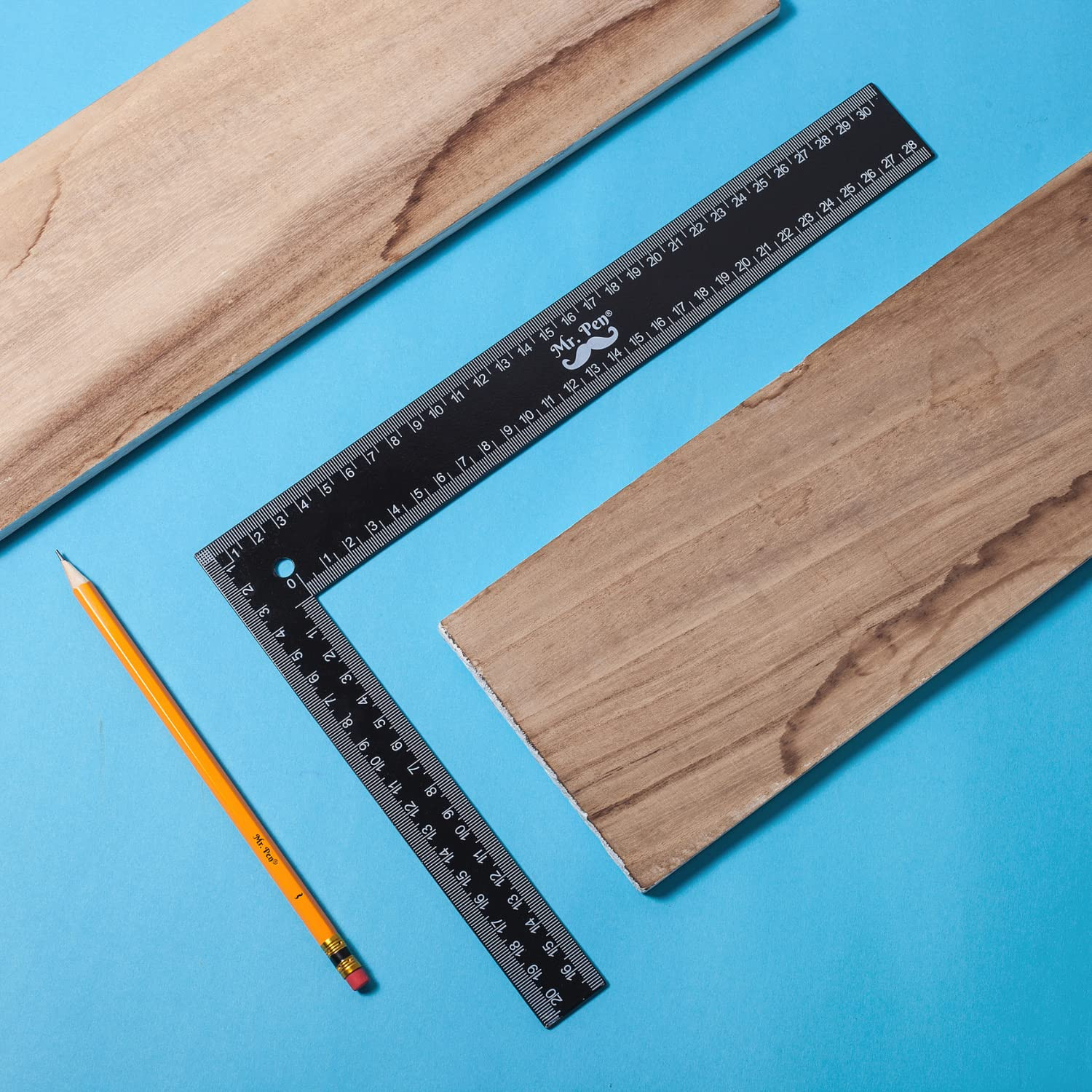 Mr. Pen- Carpenter Square, Framing 8 inch x 12 inch, Carpenters Black