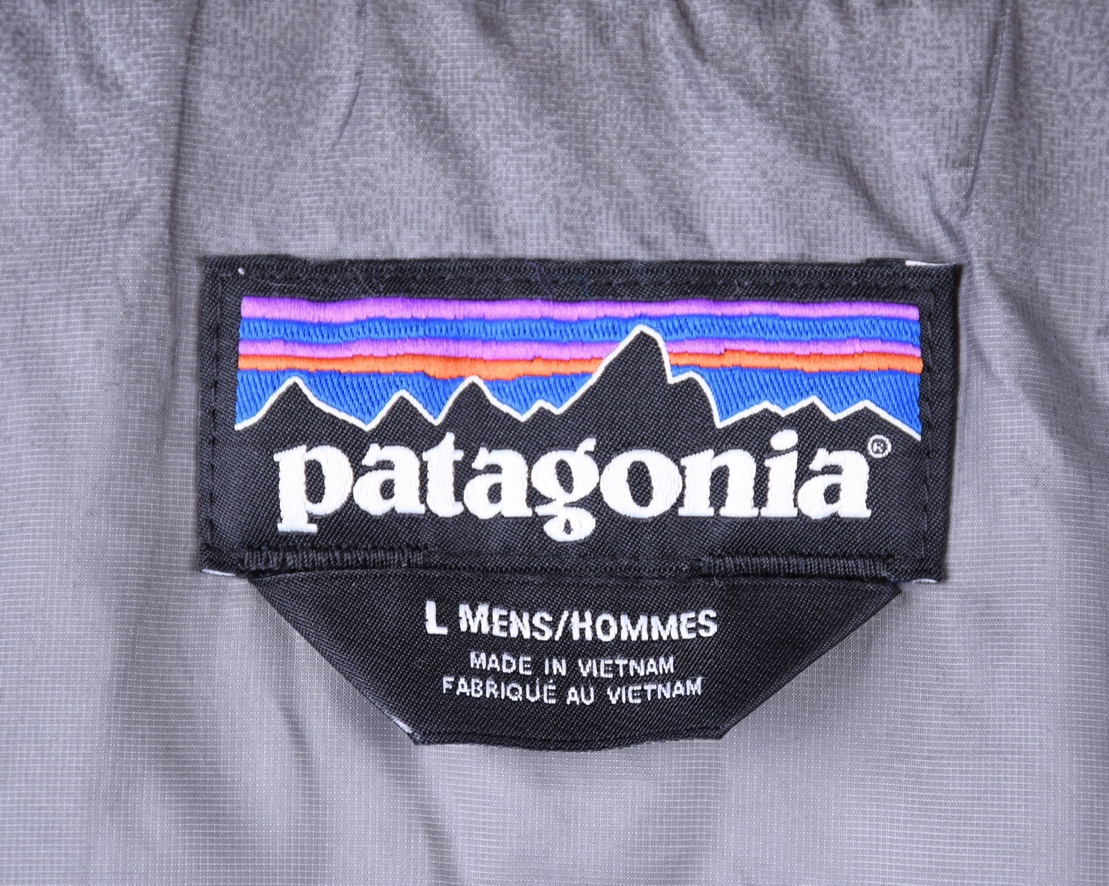 Patagonia Nano Puff Jacket Mens Large Gray Insulated Full Zip