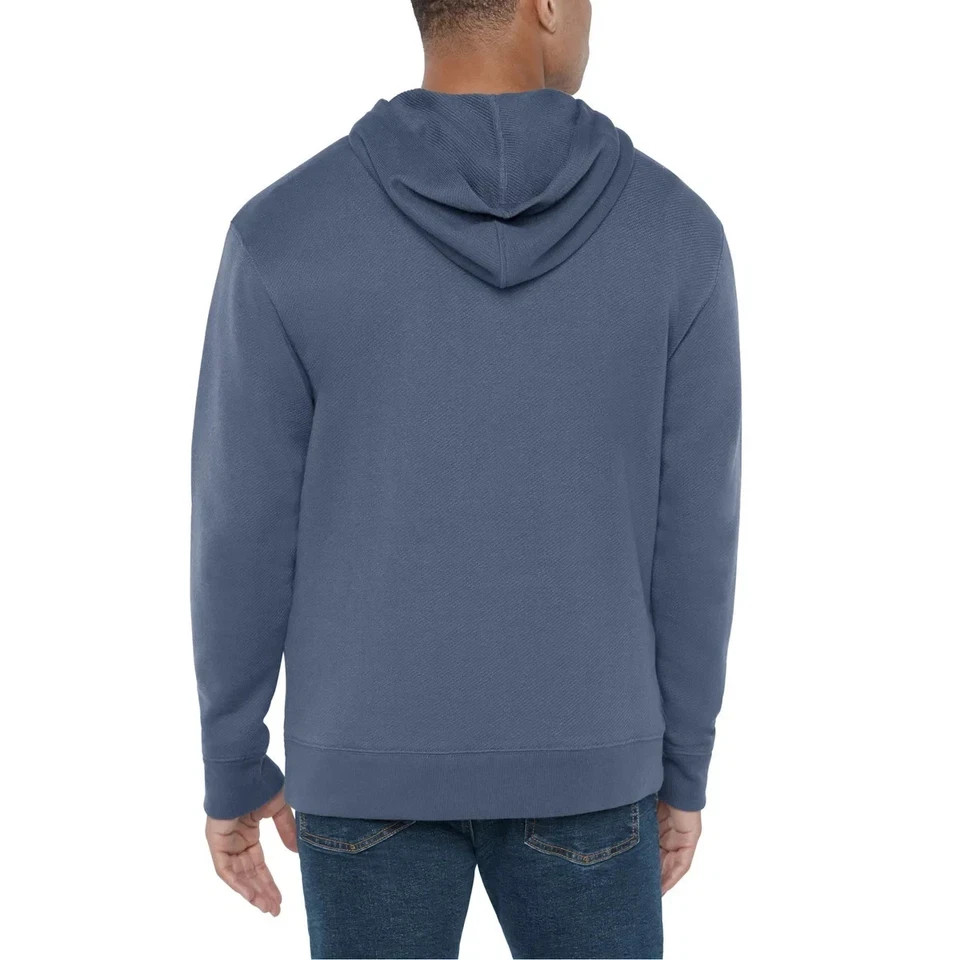 GAP Men’s Textured Hoodie, Blue, Size S