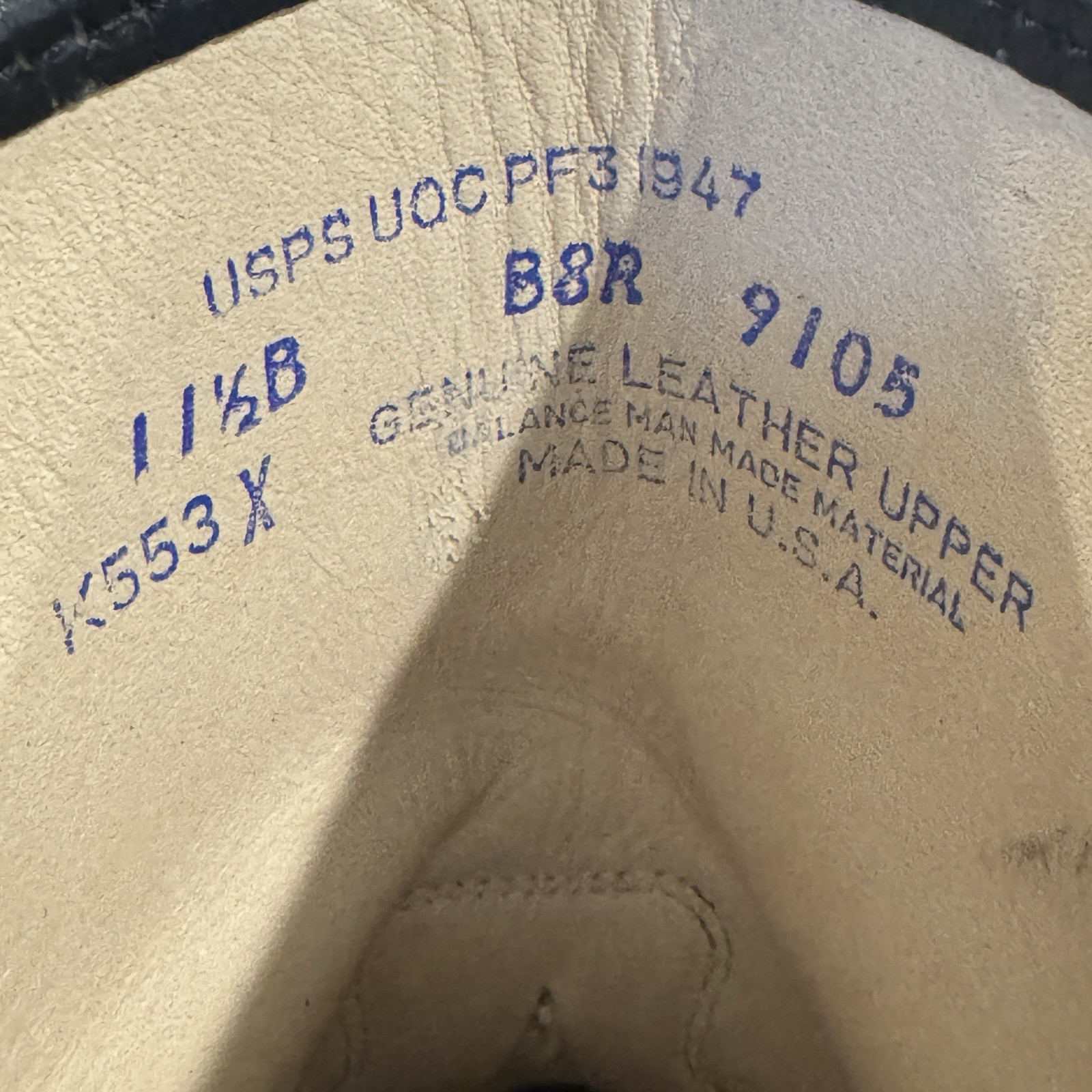 Vintage USA Made USPS UOC Postal Service Biltrite with Kevlar Work Boots 11.5 B