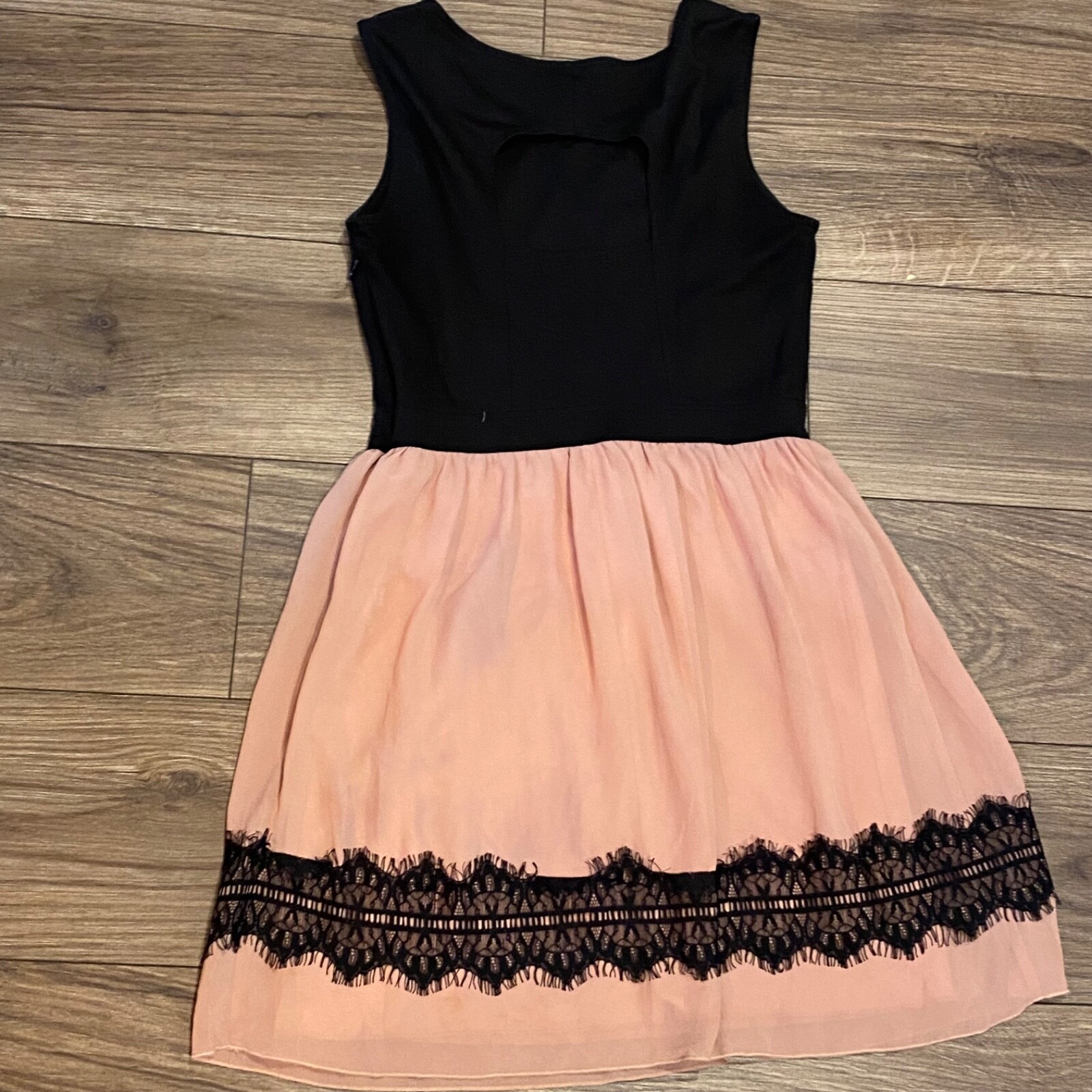 Sweet Storm Pretty in Pink Dress large Black and Pink Y2K Grunge