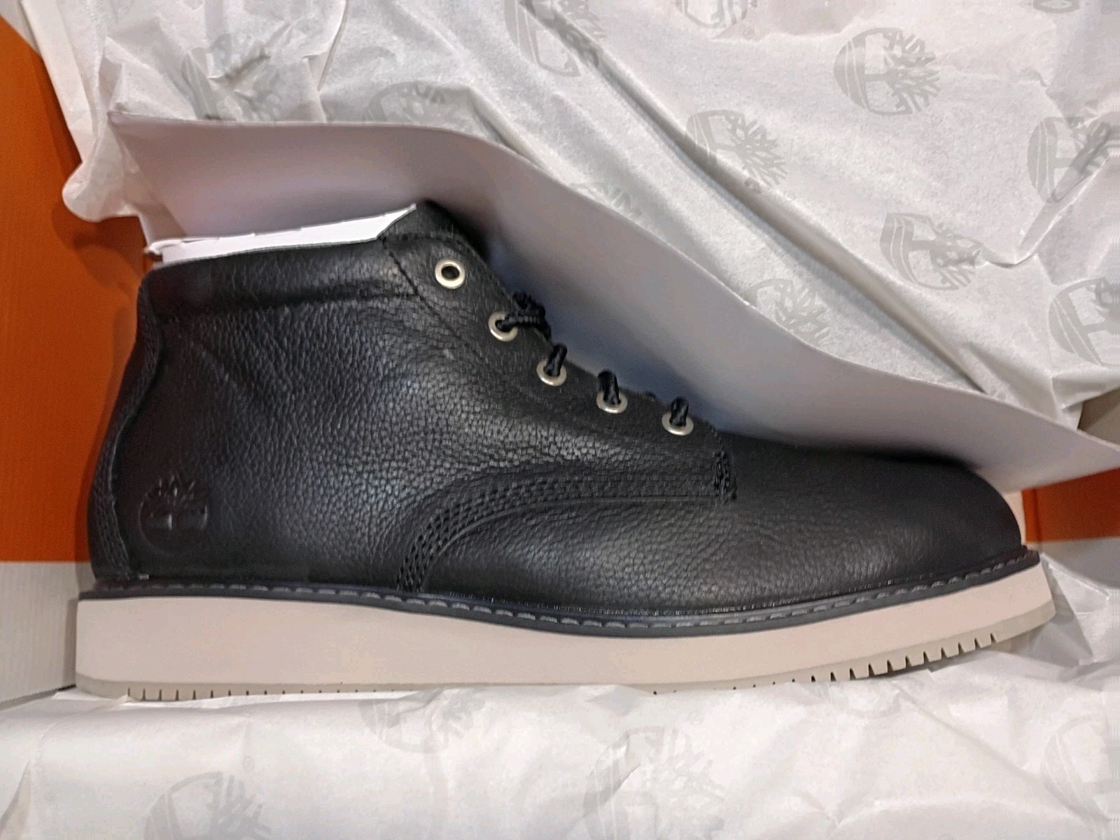 Mens Timberland Redwood Edge Mid Premium Full Grain Leather Chukka Boot Sz 8.0