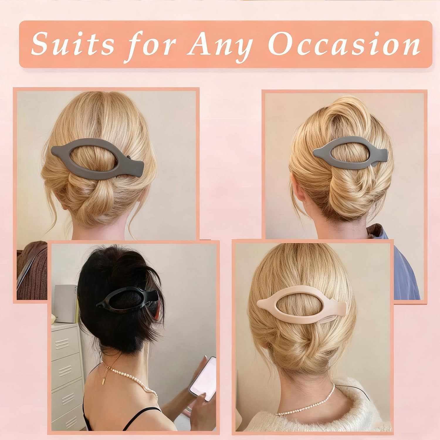 Flat Hair Clips, 9 PCS 4.7 Inch Large Side Slide Volume Duckbill Clips for Women