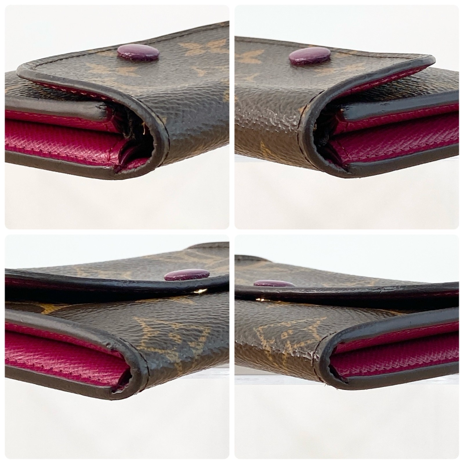 Louis Vuitton Monogram Rosalie Coin Purse Card Case Bordeaux M41939