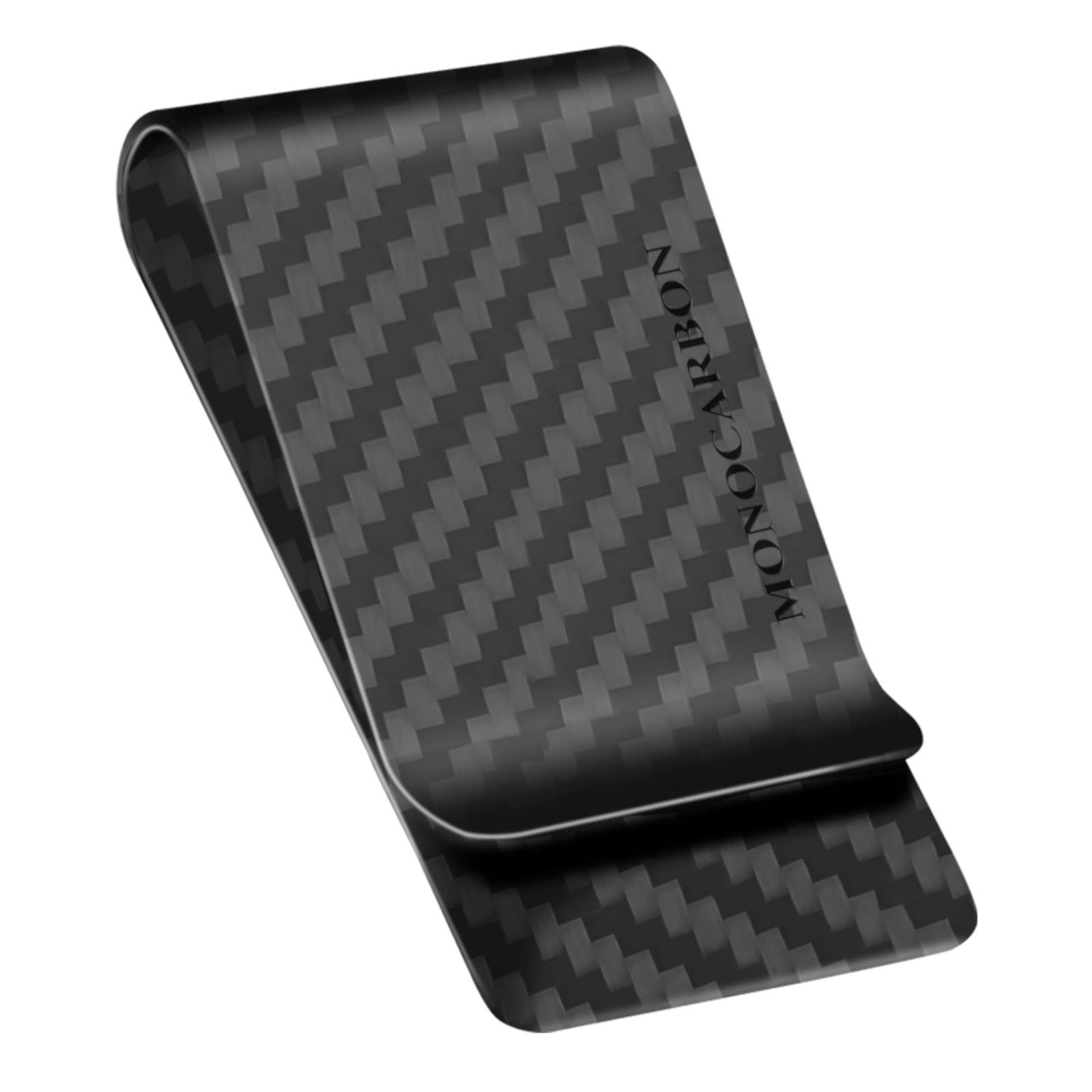 MONOCARBON Carbon-Fiber-Money-Clip-for-Men, Medium, Matte