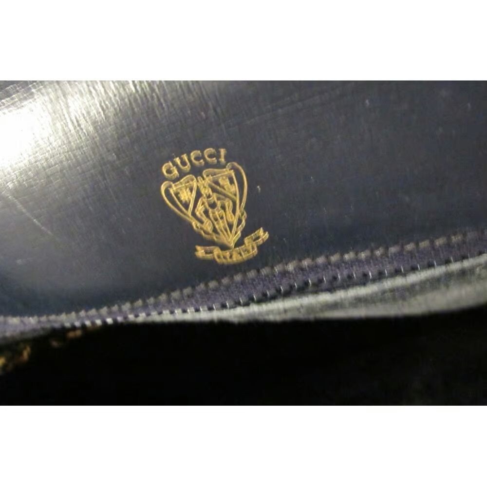 Gucci blue micro Guccissima 1955 horse-bit shoulder/crossbody