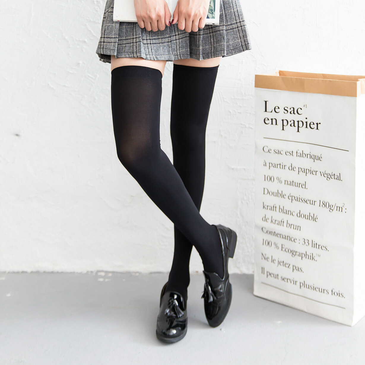 Extra Long Socks Thigh High 120D Socks Extra Long Knee Boot Stockings for Women