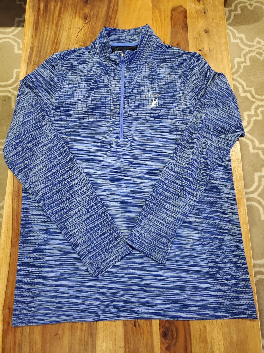 Under Armour 1/4 Zip Pullover Men’s L Slim Fit Golf ⛳️ Threadbone With Logo