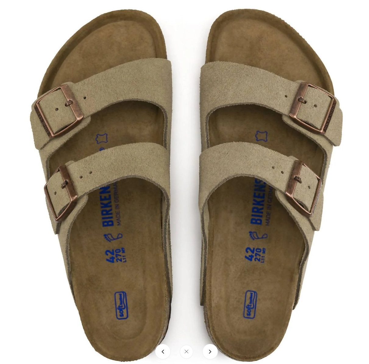 Birkenstock Arizona Taupe Suede Soft Footbed Unisex Sandals Narrow/Wide EU37-45