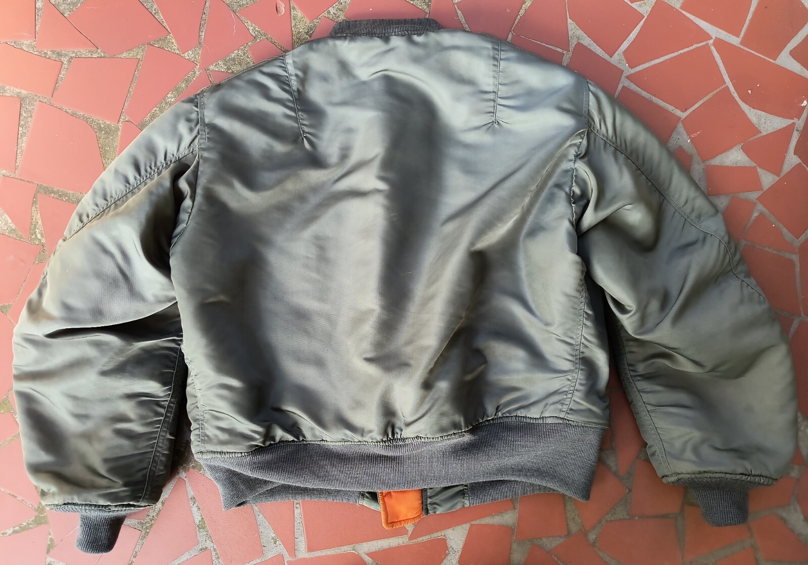 SAGE GREEN L-2B or MA-1 FLIGHT JACKET 100% WOOL REPAIR REPLACEMENT KNIT SET