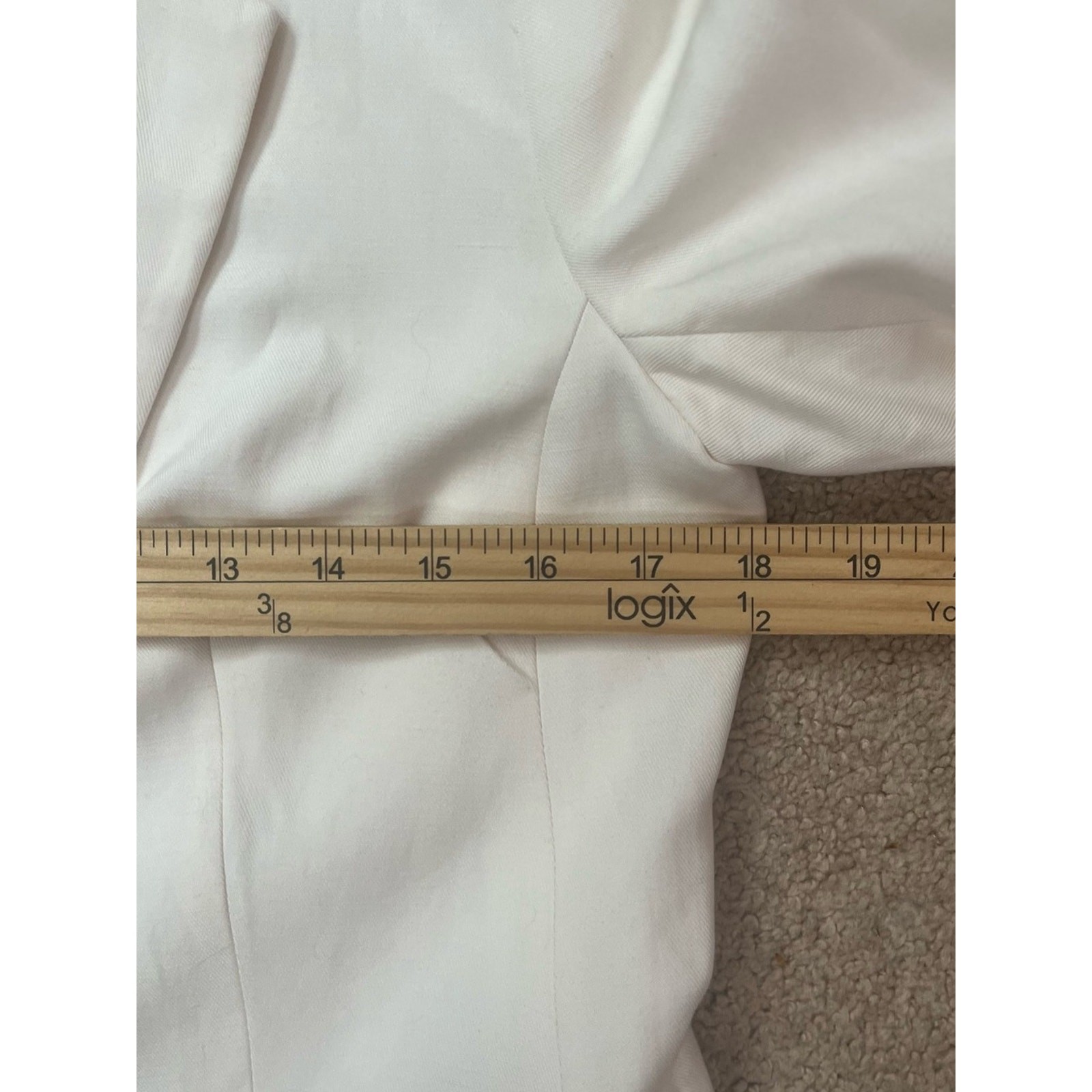 Loft Slub Tailored Linen Blend Blazer Size 4 Ivory Preppy Euro Summer Preppy