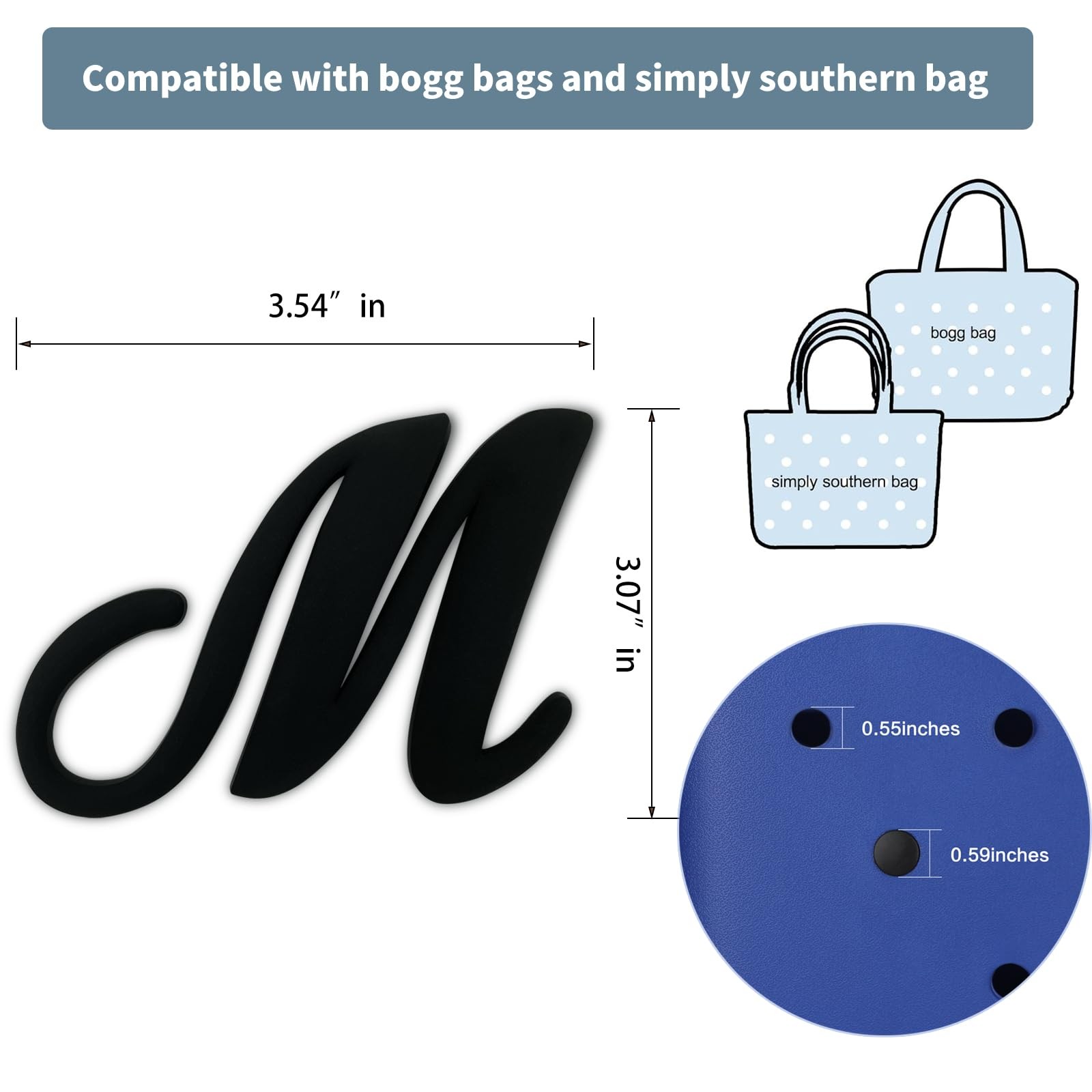 Accessories for Bogg Bag Handbag Beach Tote Personalized 3D Printed Decorative A