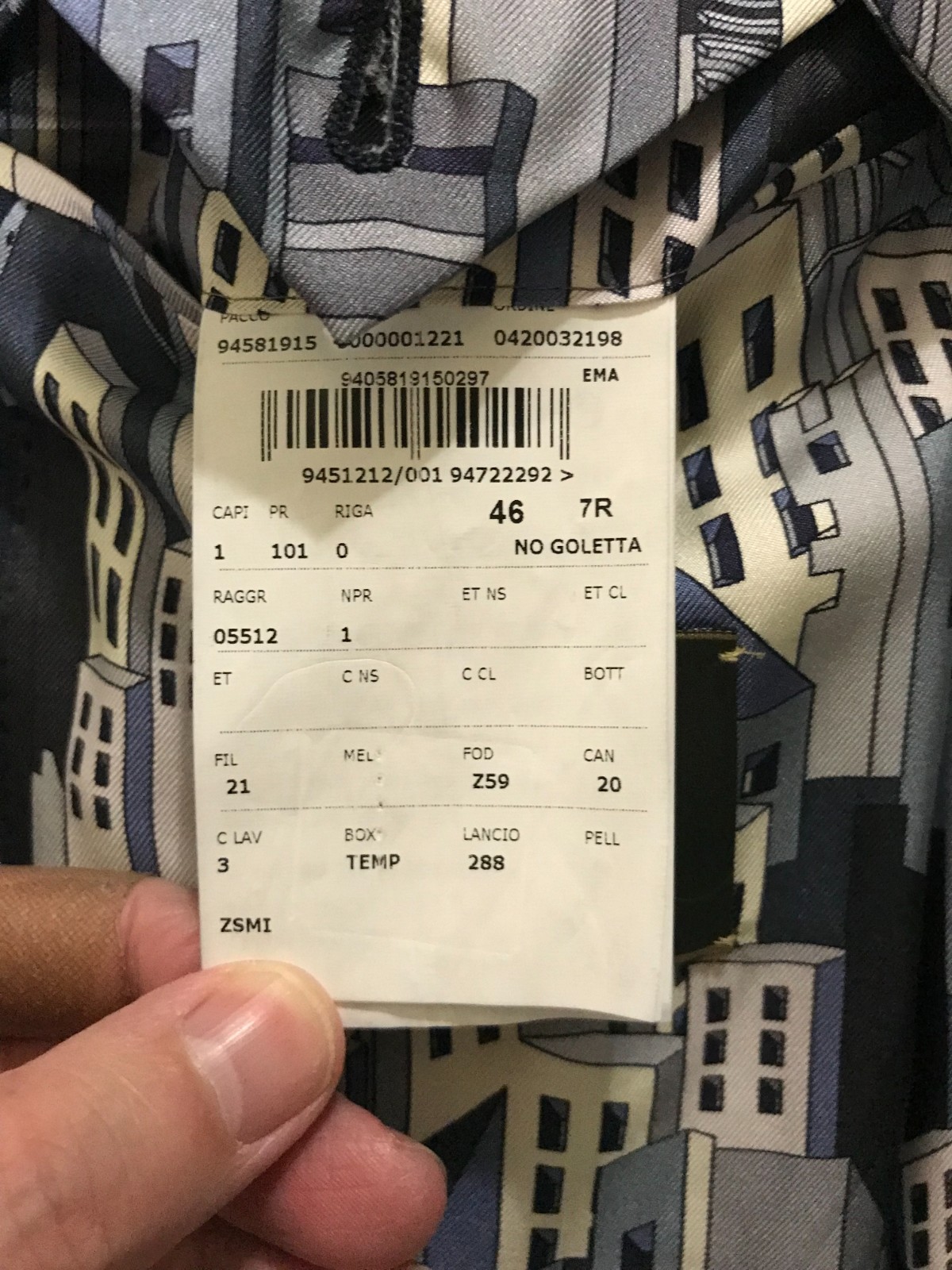 CORNELIANI SIZE 36/38R BLUE 2 BUTTON WOOL SPORTCOAT
