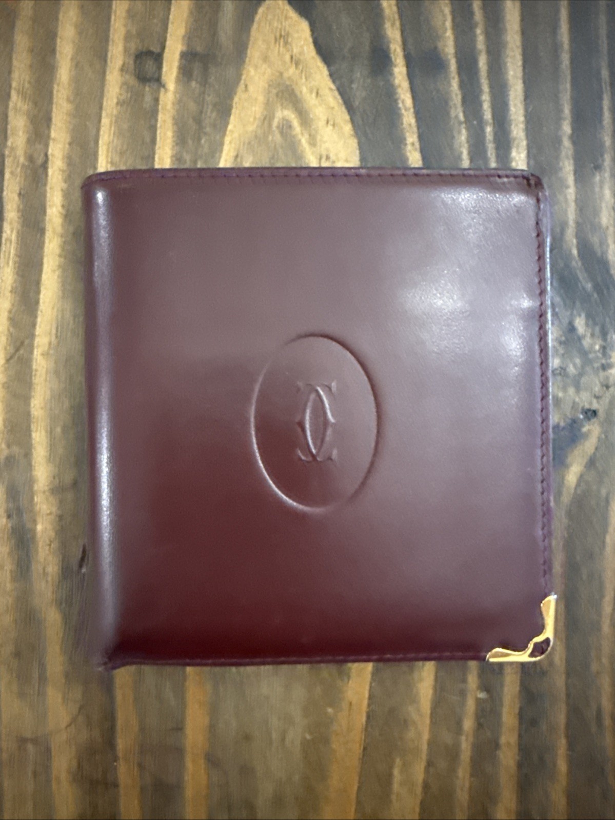 Authentic Vintage Must de Cartier Bifold Wallet