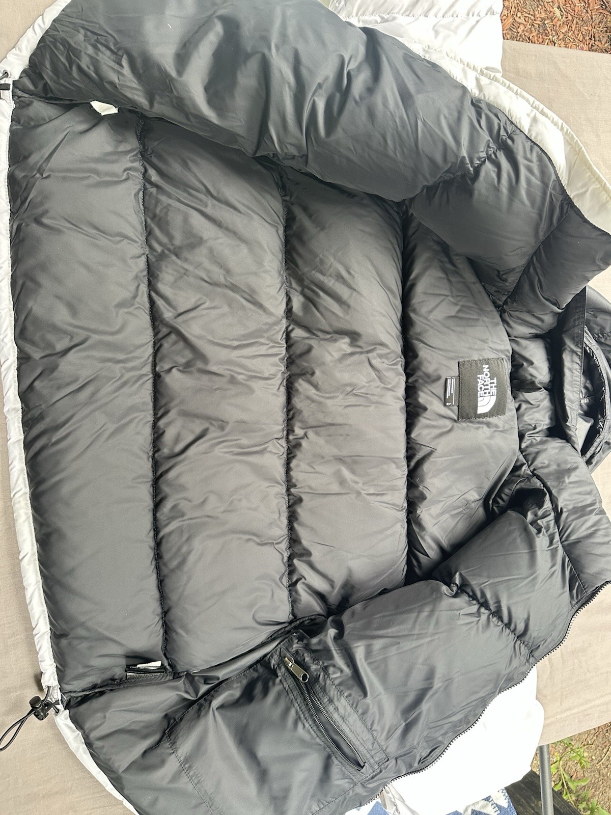 The North Face Mens Large (L) 1996 Retro Nuptse Jacket White & Black