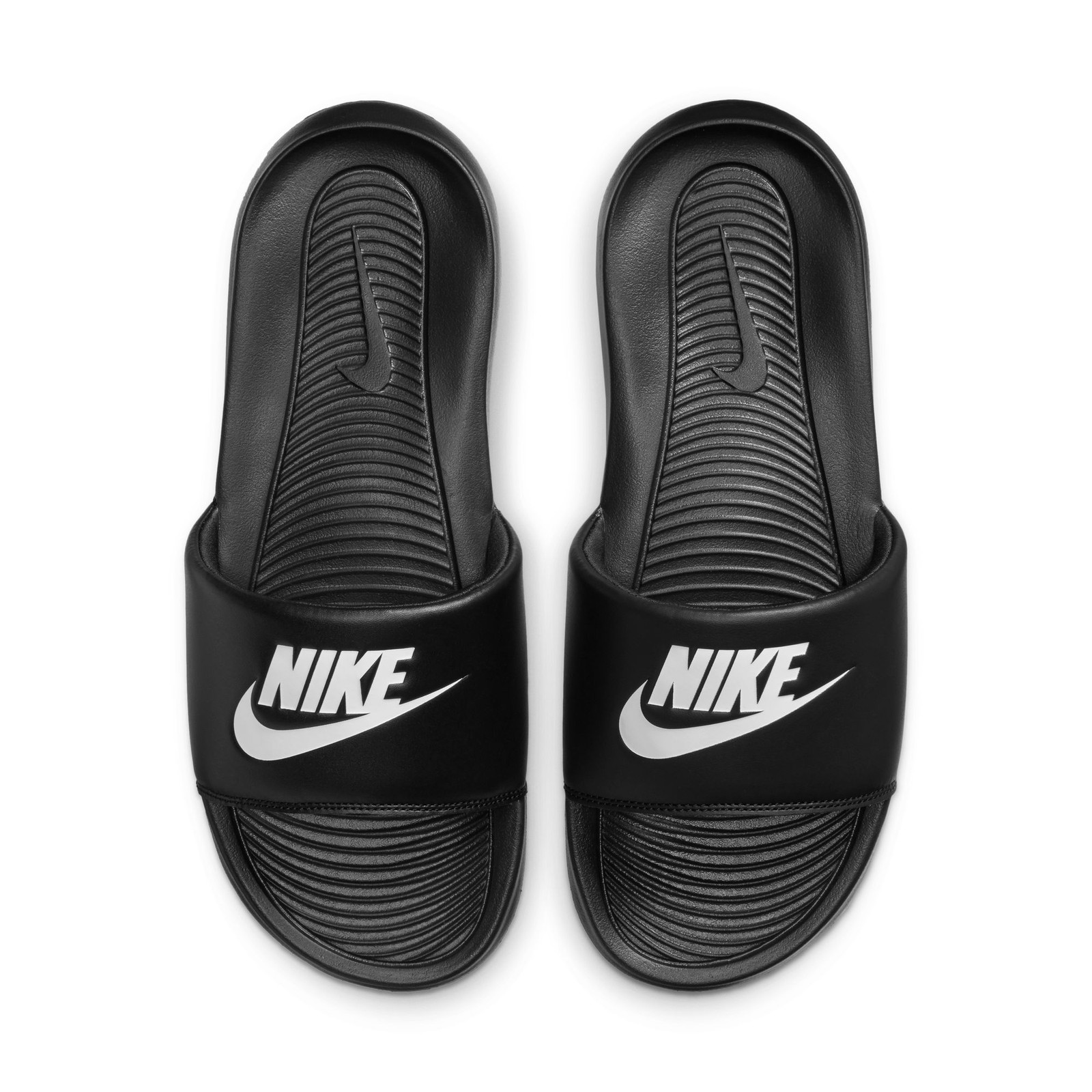 MENS NIKE VICTORI ONE CN9675-002 BLACK/WHITE-BLACK SANDAL SLIDE NEW-SIZE 12