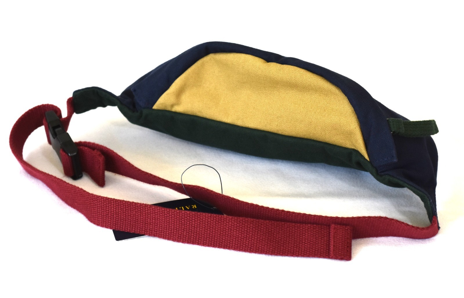 Polo Ralph Laure Unisex Letterman “P” Canvas Waistpack Fanny Pack NWT