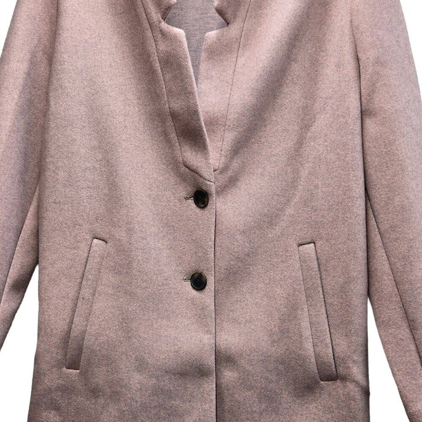 Old Navy Pink Marl Pea Coat NWOT Polyester/Rayon Pockets Poly XL Machine Wash