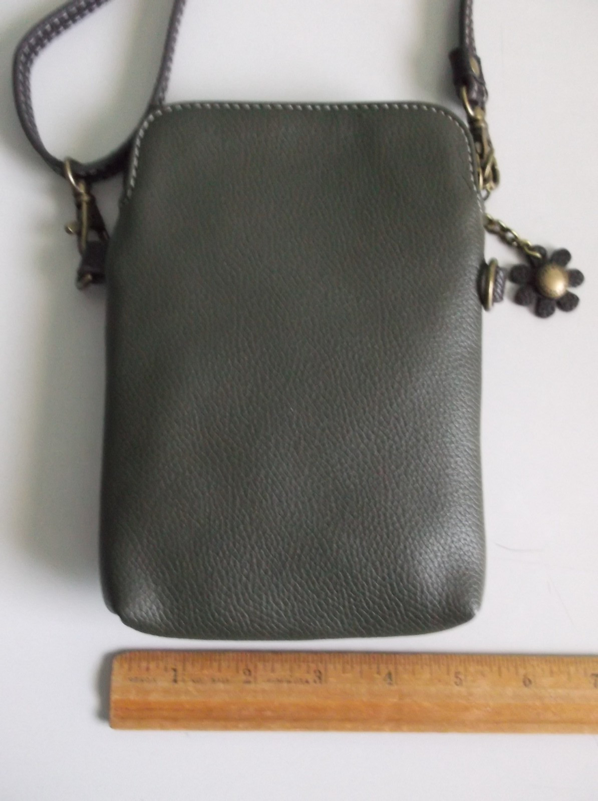 CHALA Cell Phone Crossbody / Wristlet Bag Small Purse Faux Leather OWL Design
