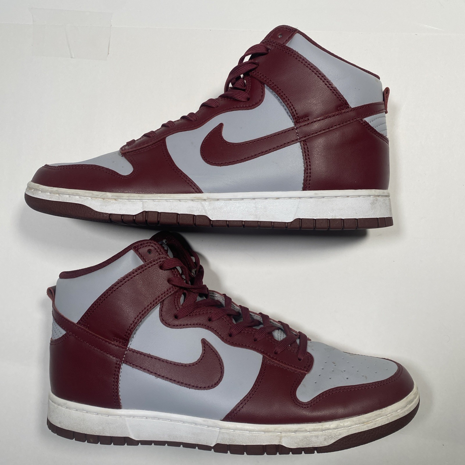 Nike Sz. 12 – Dunk High Retro Dark Beetroot Maroon Red Grey DD1399-600 Good