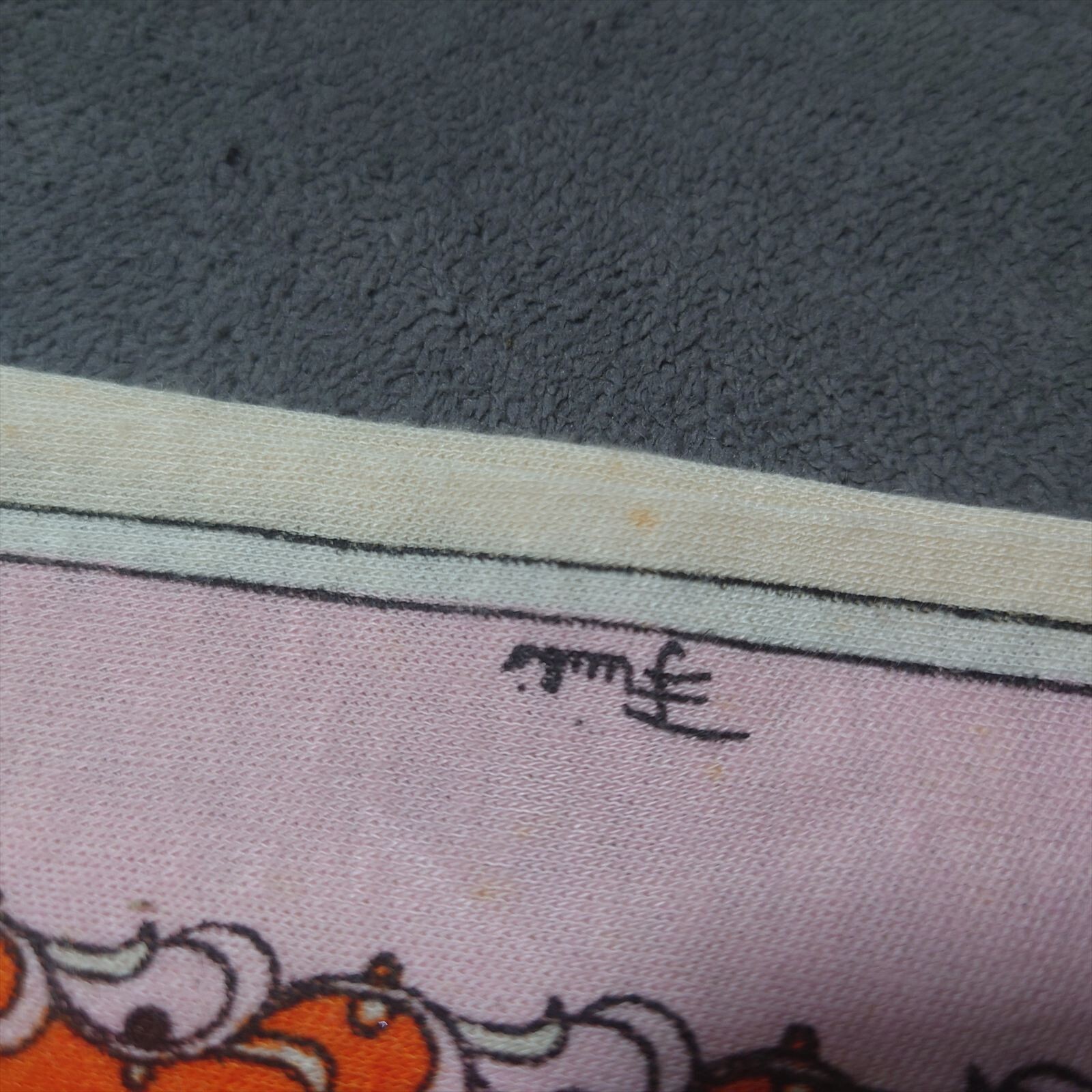 Emilio Pucci Scarf rectangle 200cm 78″ 15cm 5″ viscose wool orange brown pink