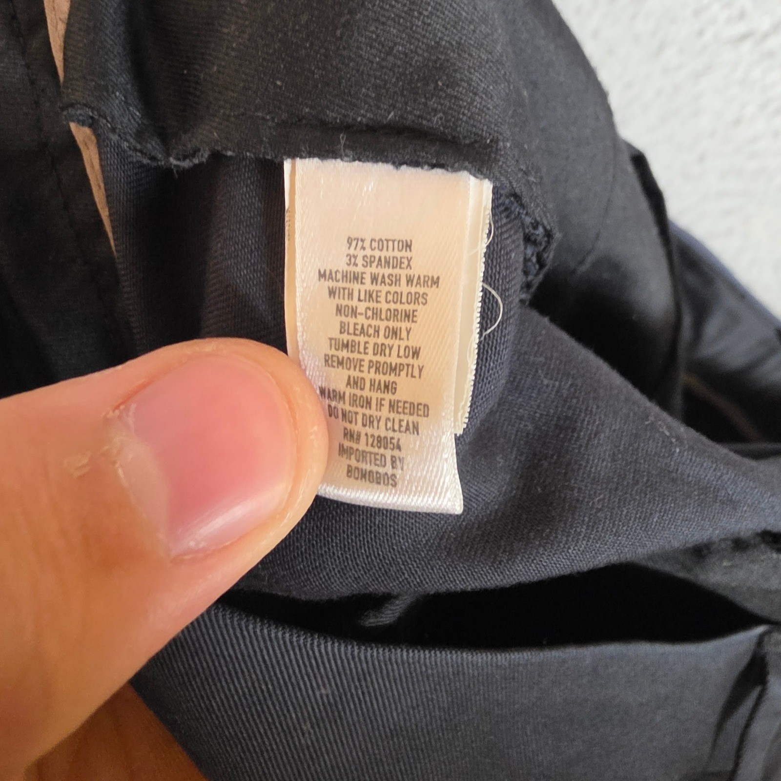 Bonobos Chino Pants Mens 33×32 Black Excellent Slim Fit Tuesday Stretch Trousers