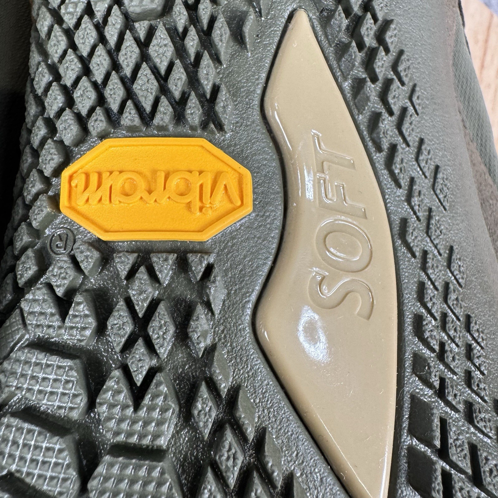 Vibram V-Trek Mens 44 US 10.5/11 Military Dark Grey Wool Blend Hiking Barfoot