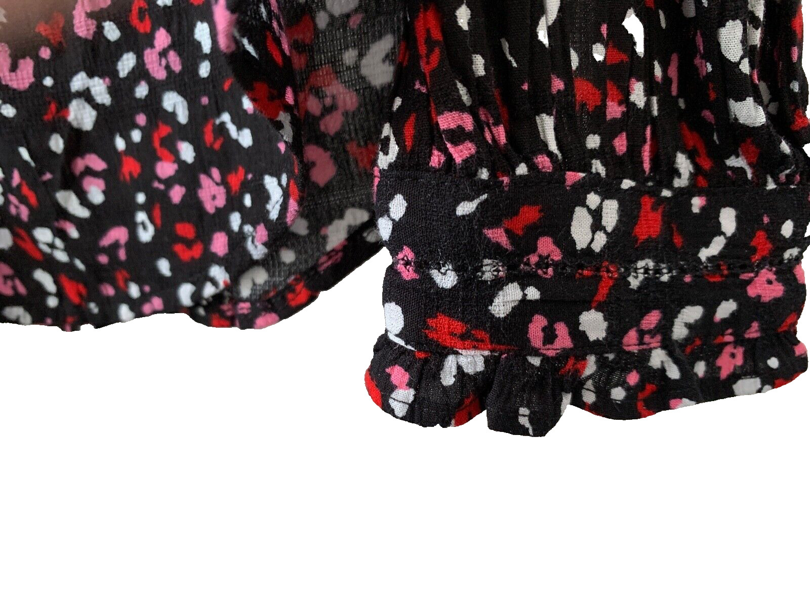 M&S Blouse / Top Size 6 Black Pink Red White Mix – Marks & Spencer – New