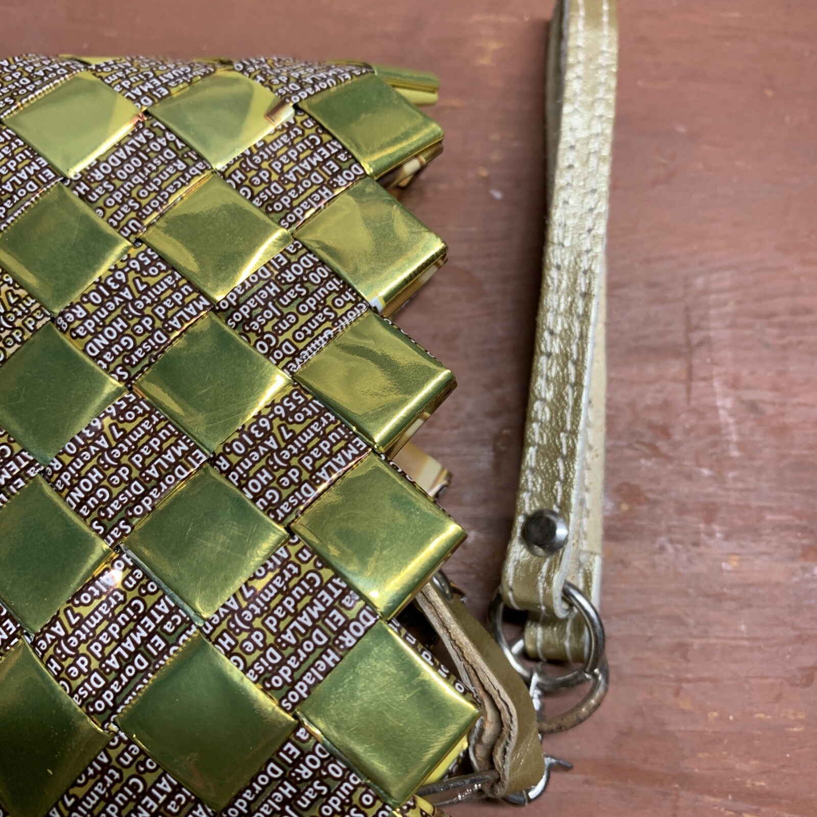 Women’s Nahui Ollin Candy Wristlet Clutch Purse Wallet Gold Rare Color Pallet