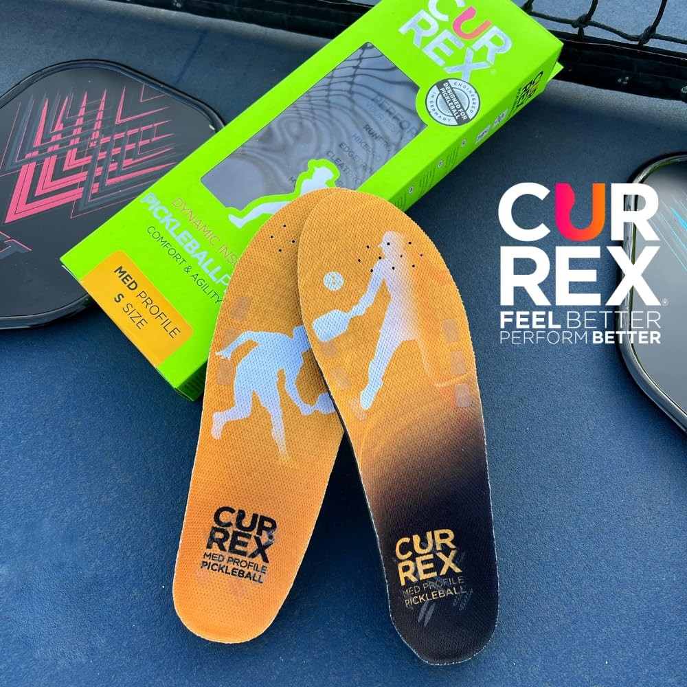 PICKLEBALLPRO Insoles for Pickleball Shoes – Arch Support Inserts w/Super Gri…