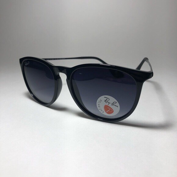 New Ray-Ban RB4171 Erika Black / Gradient Grey 54mm Sunglasses