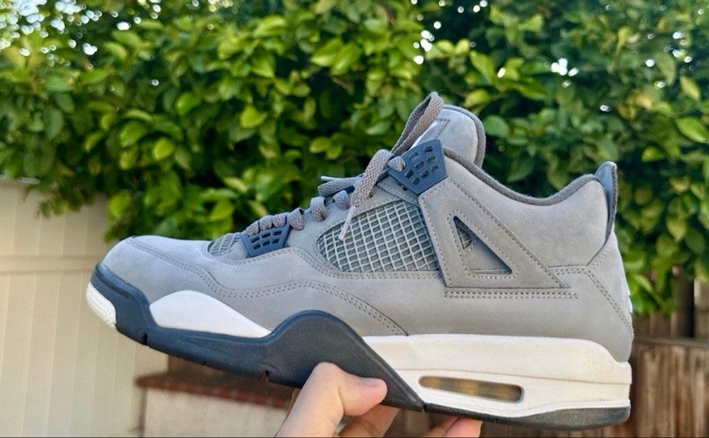 Jordan 4 Retro Cool Grey 2019 Size 13 Nubuck 308497-007 Used Great Condition