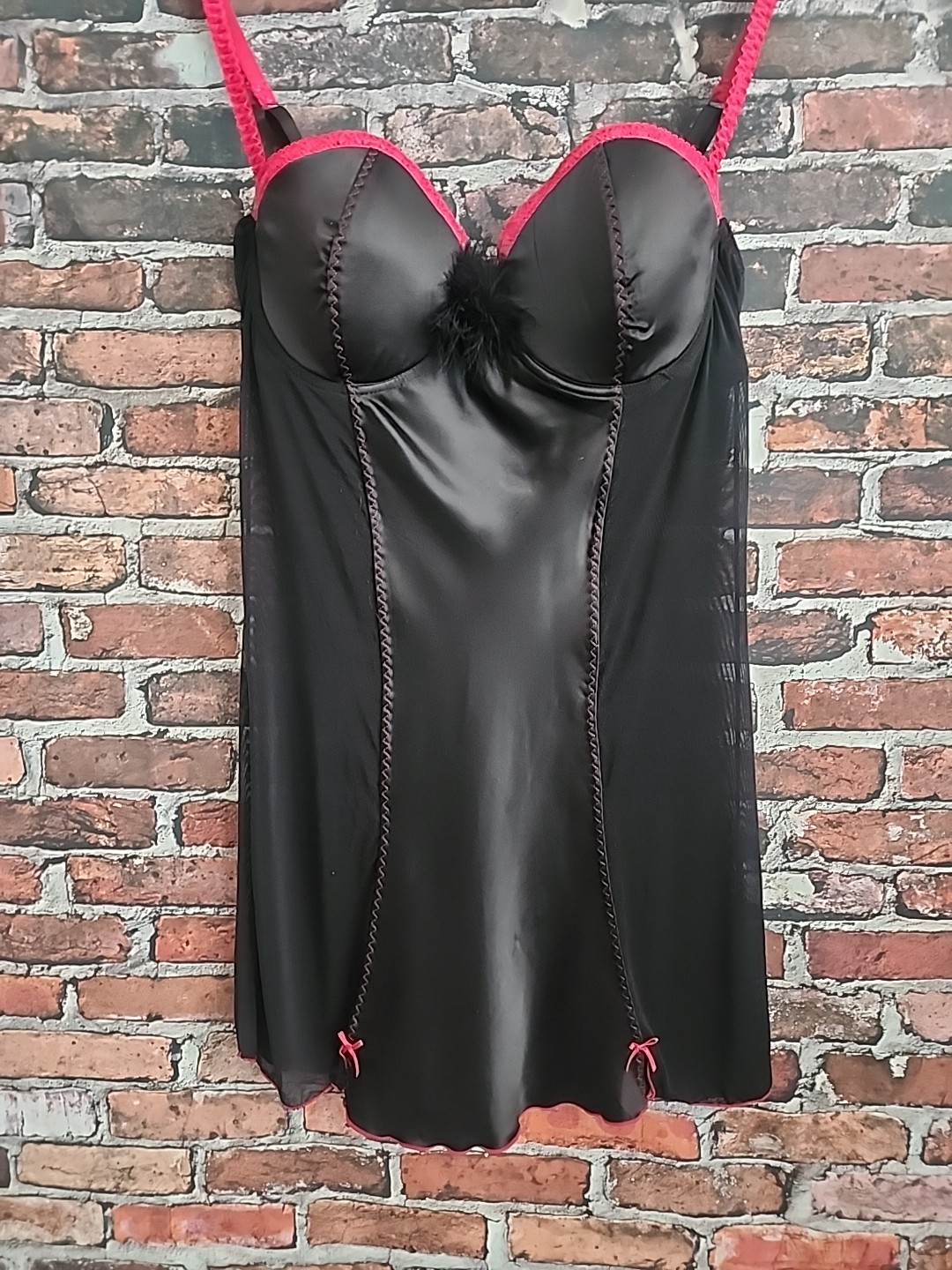 Vintage Y2K Rampage Intimates Bustier Slip Dress Plus Size 1X Lingerie Nightgown