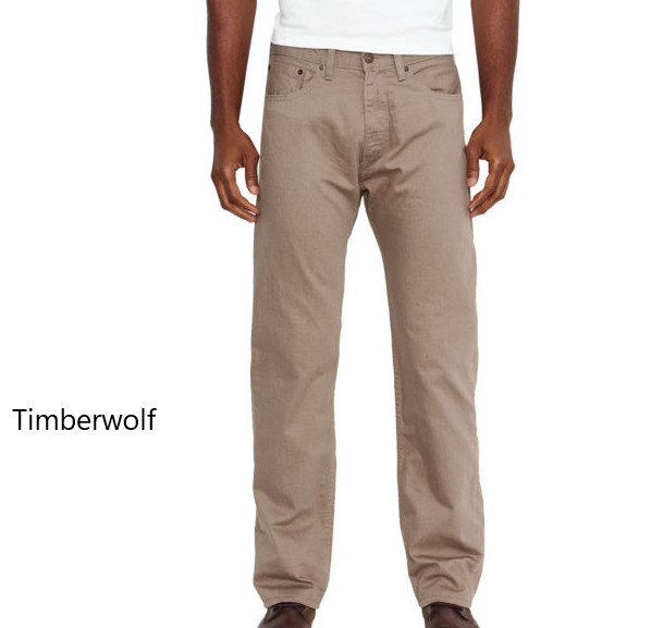 Levis 559 Big & Tall Relaxed Twill Pants Color: Timberwolf Waist 38,40,42,44