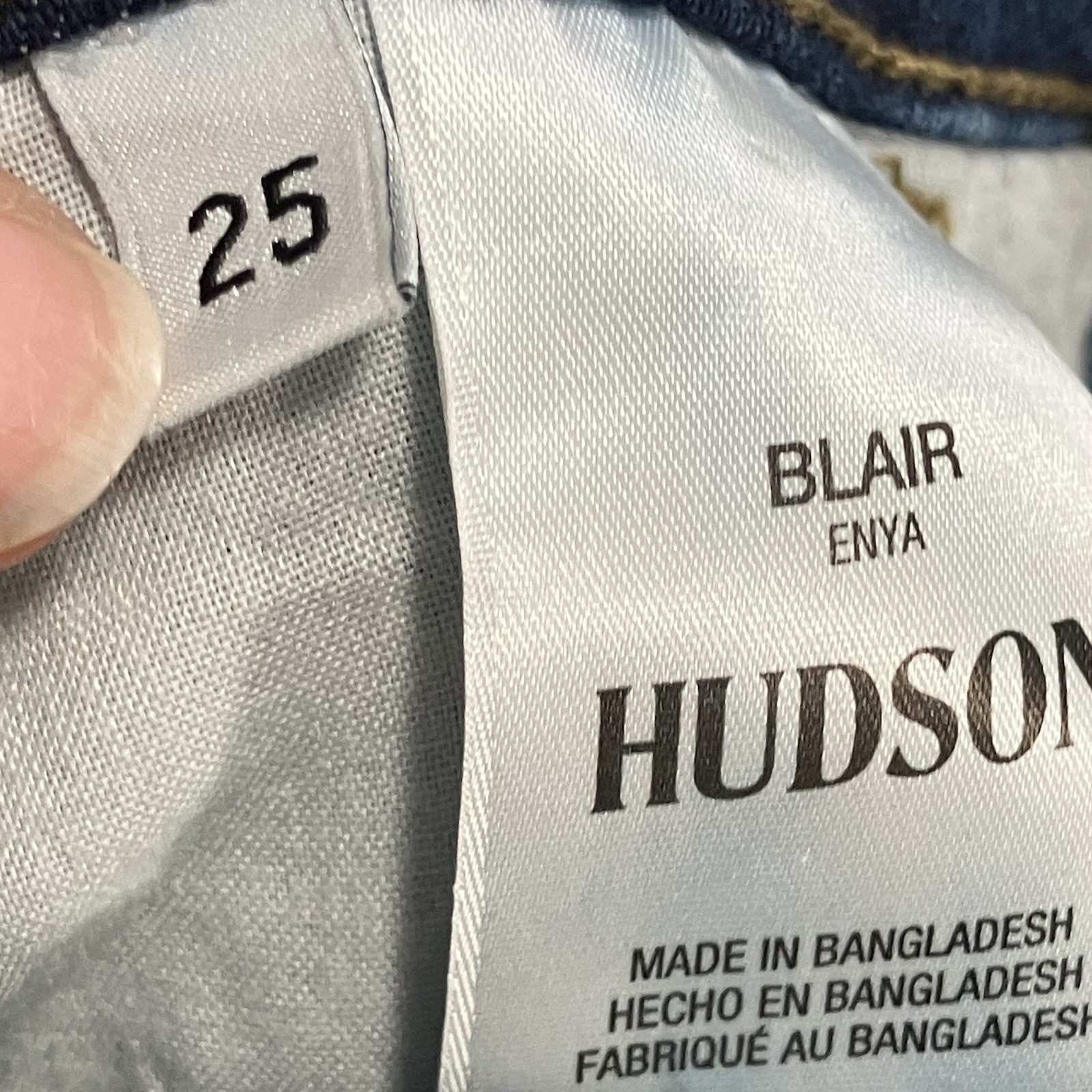 Hudson Blair High Rise Bootcut Jeans Womens Sz 25 Blue Stretch Denim NWOT