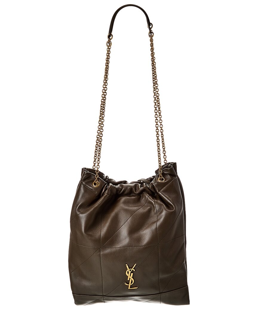 Saint Laurent Jamie 4.3 Pochon Leather Shoulder Bag Women’s Green
