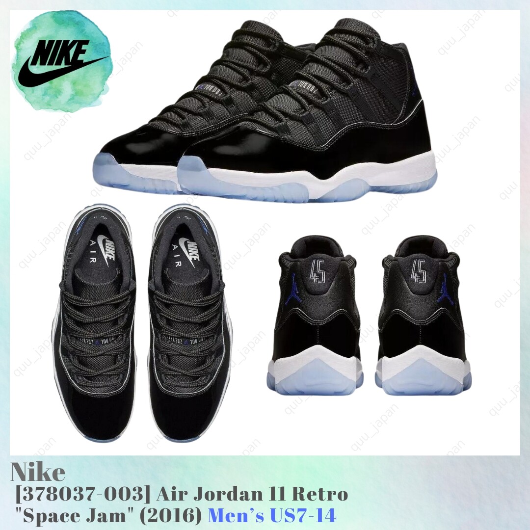 Nike Air Jordan 11 Retro Space Jam 2016 378037-003 Black Men’s US7-14 NEW