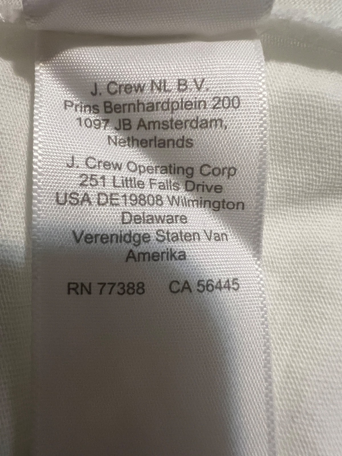 New S size J.Crew Slub 100% cotton white V Neck Tee t-shirt