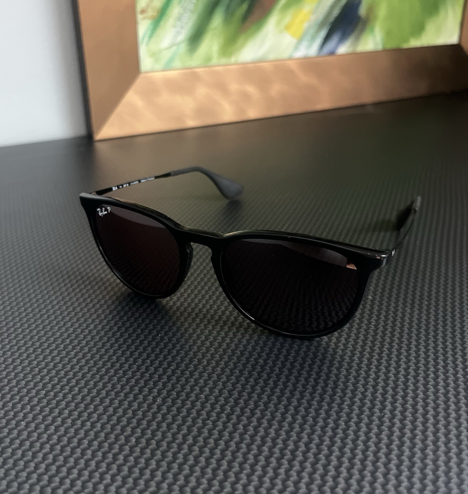 Ray-Ban RB4171 Erika Matte Black/ Grey Polarized Women’s Sunglasses