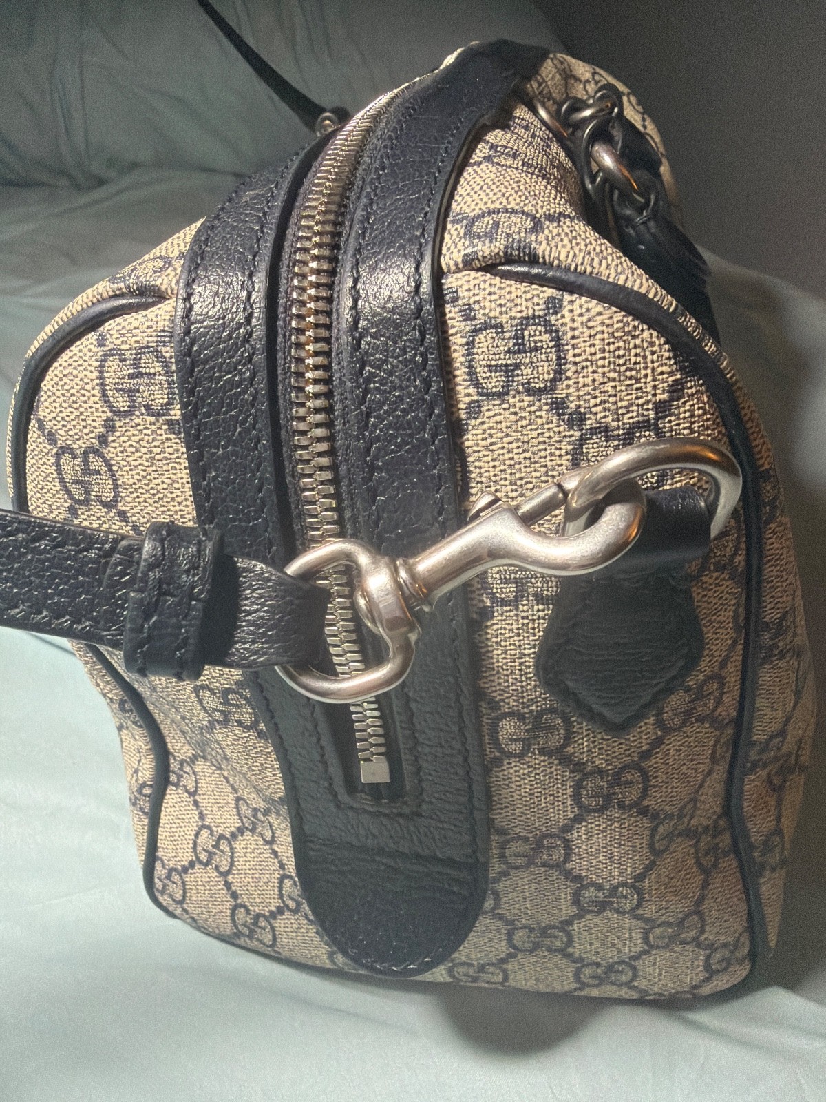 gucci bags authentic shoulder bag blue gg supreme ophidia top handle