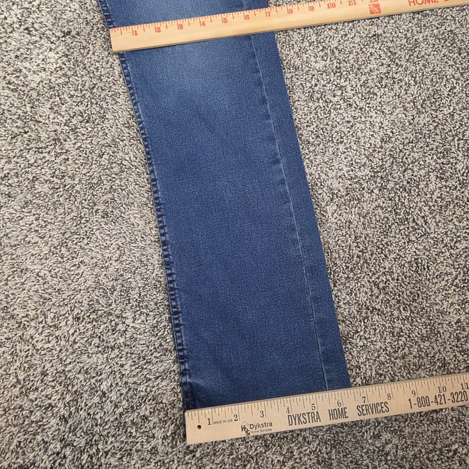 The Perfect Jeans Mens 33×34 (33×33) Slim Fit Blue Stretch Thigh Fade